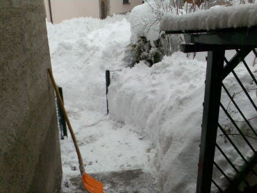 Nevicata a Lavorceno (Olivone), 12/01/2008.