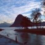 La nuova foce del Cassarate, a Lugano in prossimità del Parco Ciani.