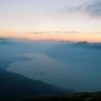 Vista sul delta della Maggia e la foce del Ticino.