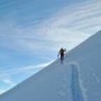 L'ultimo pendio sotto la cima.