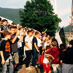 Curva nord, dopo tanti anni di nuovo ben frequentata.