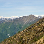 Nimi: vista verso il Monte Rosa.