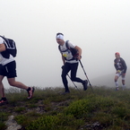 Sul Cavaldrossa, nella nebbia.