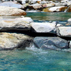 Il fiume Isorno nei pressi dei Bagni.