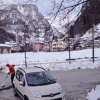 Sonogno, 20 cm scarsi di neve.