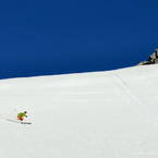Discesa: neve primaverile, piacevole da sciare.