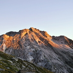 Ultimi raggi del sole sulla Forca di Casseo.