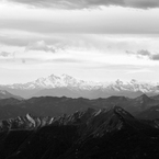 Monte Rosa visto dal Passo Deva.