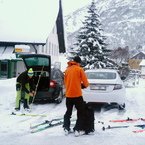 Circa 50 cm di neve in paese.