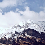 Il Pizzo Vogorno innevato.