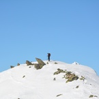 In cima al Pizzo Bareta.