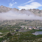 Un'innoqua nuvoletta sopra il Gottardo.