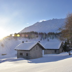 Primi raggi di sole a Lareccio.