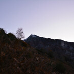 Alba d'autunno sul Pizzo Vogorno.