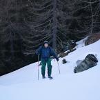 Matteo all'uscita dal bosco.