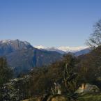 Vista verso ovest e i 4000 innevati.