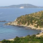 Punta Molentis, il sentiero che porta a Villasimius.