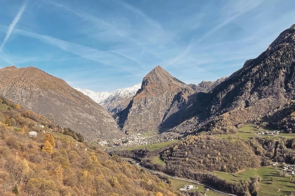 Olivone e il Sosto in autunno