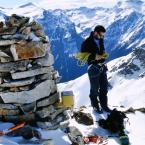 Matteo sulla Cima di Gana Rossa.