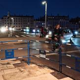Tantissimi runners e ciclisti.
